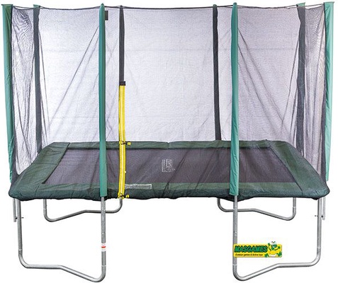 Cama elastica Mas Games Deluxe rectangular L con red y escalera 2021